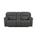 Camaro - Motion Loveseat With Console - Nugget Gray – Reclining Loveseats by Elements International at Furniture Wholesale Plus , Nashville furniture store