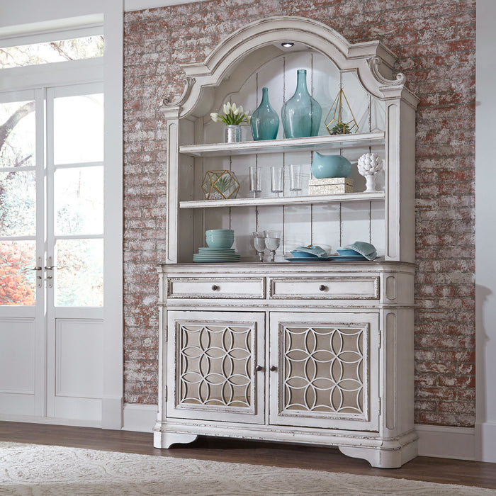 Magnolia Manor - Hutch & Buffet – Hutches & Buffets by Liberty Furniture at Furniture Wholesale Plus , Nashville furniture store