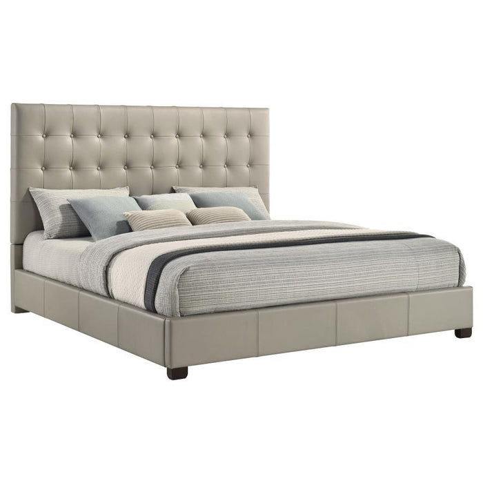 Medley - Genuine Leather Platform Bed – Upholstered Beds by Coaster Fine Furniture at Furniture Wholesale Plus , Nashville furniture store