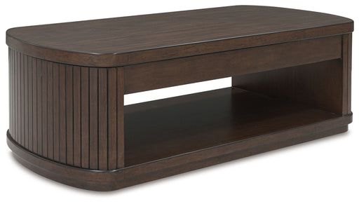 Korestone - Lift Top Cocktail Table - Dark Brown – Cocktail Tables by Signature Design by Ashley® at Furniture Wholesale Plus , Nashville furniture store