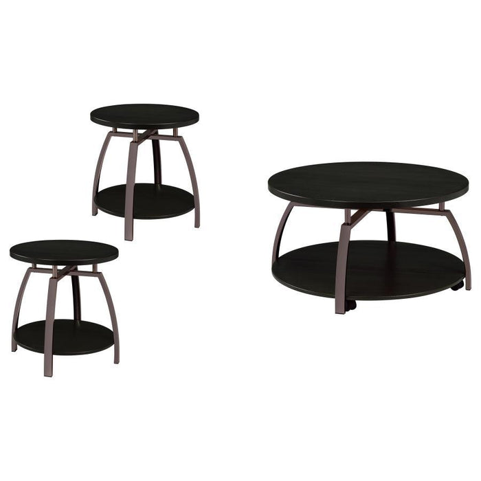 Dacre - Round Coffee And End Table Set – Table Sets by Coaster Fine Furniture at Furniture Wholesale Plus , Nashville furniture store