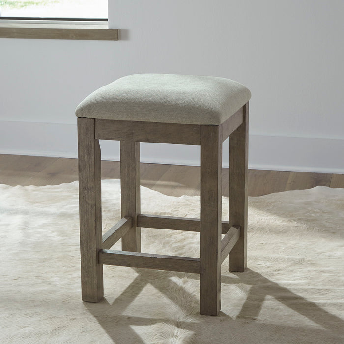 Bartlett Field - Upholstered Console Stool - Dusty Taupe – Counter Height (24"-27") by Liberty Furniture at Furniture Wholesale Plus , Nashville furniture store