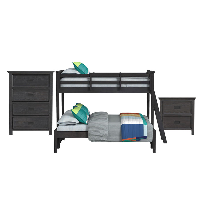 Hampton Kids - Bunk With Ladder Bedroom Set – 3 Piece Bedroom Sets by Elements International at Furniture Wholesale Plus , Nashville furniture store