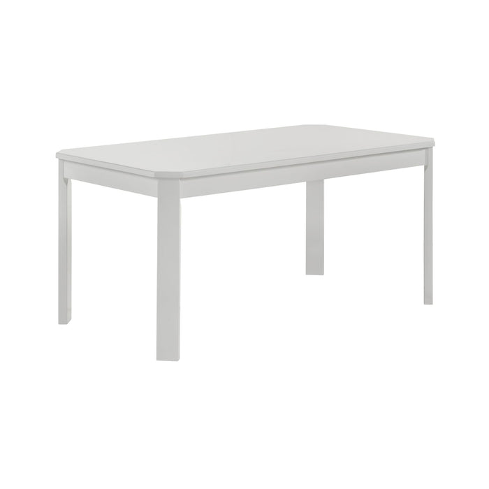 Travis Youth - 5 Piece Dining Set With Table And 4 Chairs - White – 5 Piece Dining Room Sets by Elements International at Furniture Wholesale Plus , Nashville furniture store