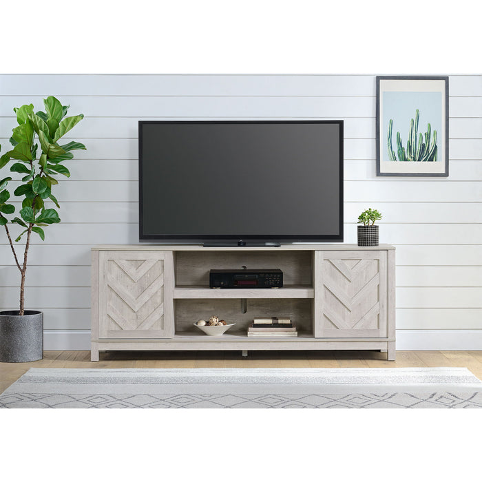 Eleanor - 70" TV Stand With Sliding Door - White – TV Stands by Elements International at Furniture Wholesale Plus , Nashville furniture store