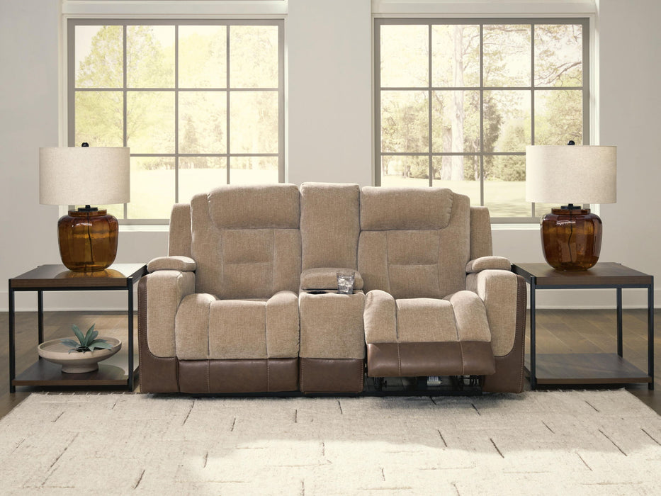Mixed Motion - Power Reclining Loveseat With Console / Adjustable Headrest – Reclining Loveseats by Signature Design by Ashley® at Furniture Wholesale Plus , Nashville furniture store