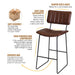 Tribeca - Barstool - Premium Bar Height (28"-30") from Steve Silver Furniture - Just $219! Shop now at Furniture Wholesale Plus  We are the best furniture store in Nashville, Hendersonville, Goodlettsville, Madison, Antioch, Mount Juliet, Lebanon, Gallatin, Springfield, Murfreesboro, Franklin, Brentwood
