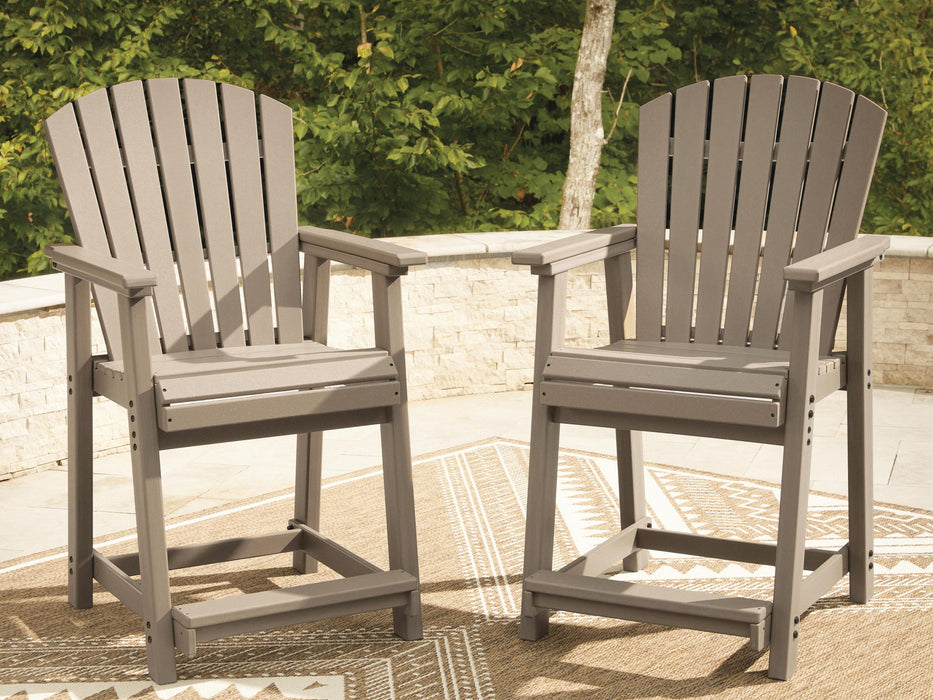 Seacliff Beach - Barstool (Set of 2) - Medium Brown – Stool Sets by Signature Design by Ashley® at Furniture Wholesale Plus , Nashville furniture store