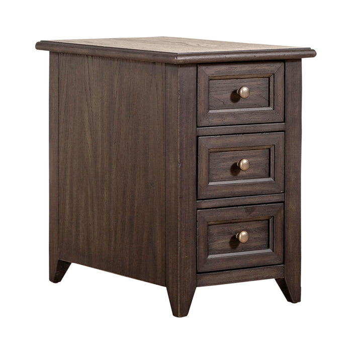 Mill Creek - Chair Side Table - Peppercorn – Chair Side Tables by Liberty Furniture at Furniture Wholesale Plus , Nashville furniture store