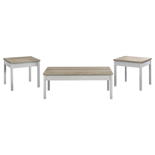 Stacie - 3 Piece Coffee Table Set - Distressed Pine – Table Sets by Coaster Fine Furniture at Furniture Wholesale Plus , Nashville furniture store