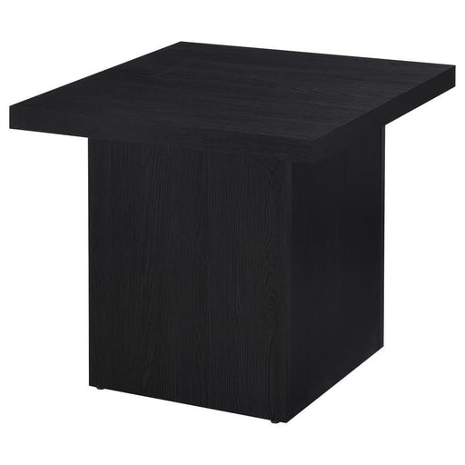 Devar - Square Engineered Laminate End Side Table - Black – End Tables by Coaster Fine Furniture at Furniture Wholesale Plus , Nashville furniture store
