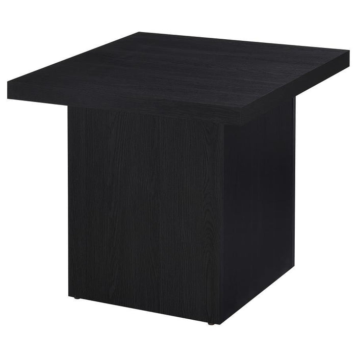 Devar - Square Engineered Laminate End Side Table - Black – End Tables by Coaster Fine Furniture at Furniture Wholesale Plus , Nashville furniture store