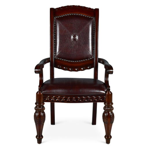 Antoinette - Arm Chair (Set of 2) - Dark Brown – Chair Sets by Steve Silver Furniture at Furniture Wholesale Plus , Nashville furniture store