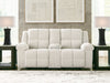 Orlen - Double Reclining Loveseat With Console - Winter – Reclining Loveseats by Benchcraft® at Furniture Wholesale Plus , Nashville furniture store