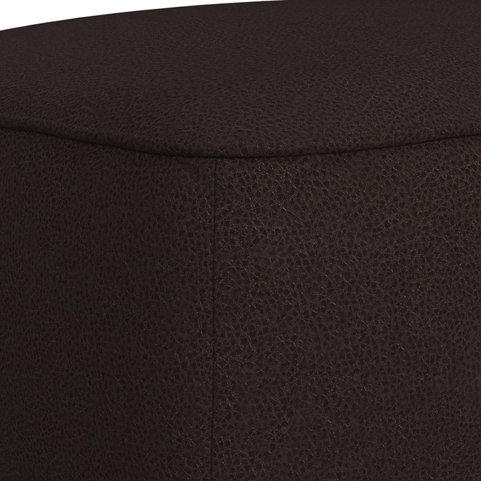 Destiny - Ottoman With Wood Base – Upholstered Ottomans by Elements International at Furniture Wholesale Plus , Nashville furniture store