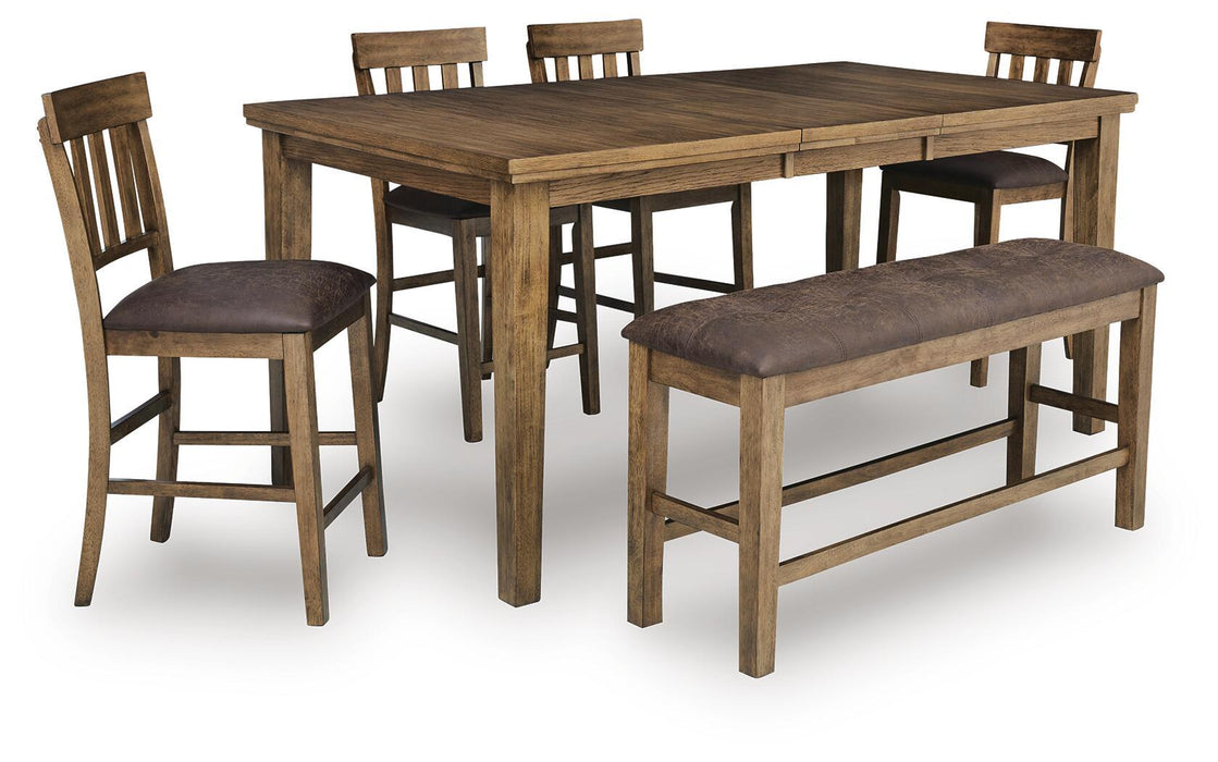 Urbinforte - Counter Height Extension Dining Table Set – 5 Piece Dining Room Sets by Signature Design by Ashley® at Furniture Wholesale Plus , Nashville furniture store
