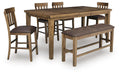 Urbinforte - Counter Height Extension Dining Table Set – 5 Piece Dining Room Sets by Signature Design by Ashley® at Furniture Wholesale Plus , Nashville furniture store