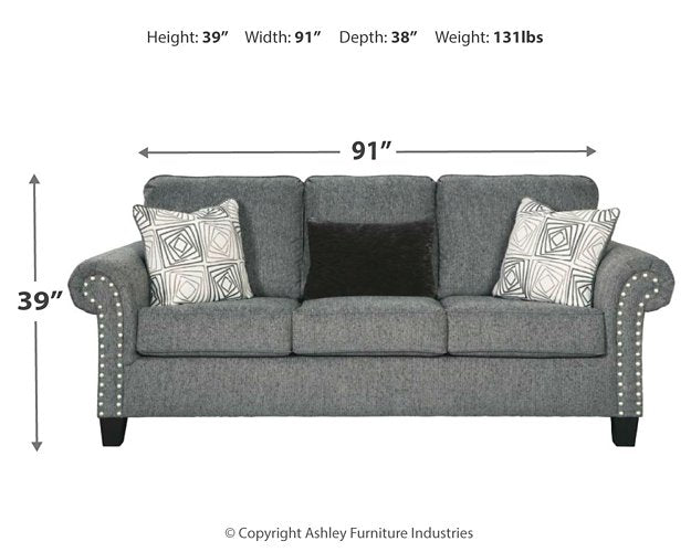 Agleno Sofa - Premium Sofa from Ashley Furniture - Just $567.13! Shop now at Furniture Wholesale Plus  We are the best furniture store in Nashville, Hendersonville, Goodlettsville, Madison, Antioch, Mount Juliet, Lebanon, Gallatin, Springfield, Murfreesboro, Franklin, Brentwood
