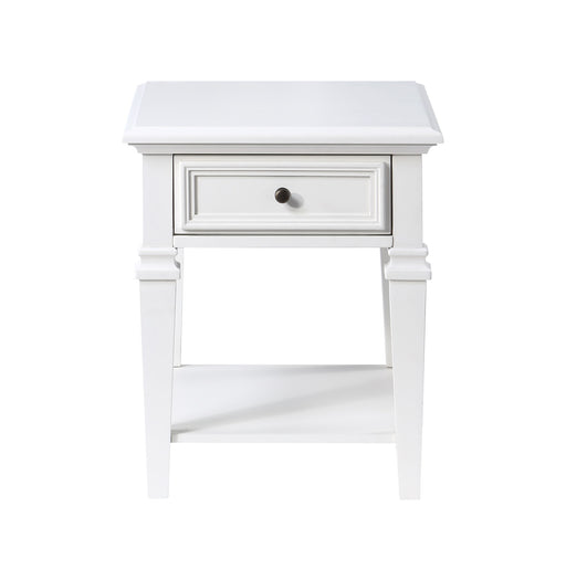 Charlestown - End Table - White – End Tables by Steve Silver Furniture at Furniture Wholesale Plus , Nashville furniture store