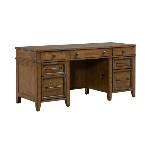 Carolina Park - Jr Executive Credenza - Amber Brown – Credenzas by Liberty Furniture at Furniture Wholesale Plus , Nashville furniture store