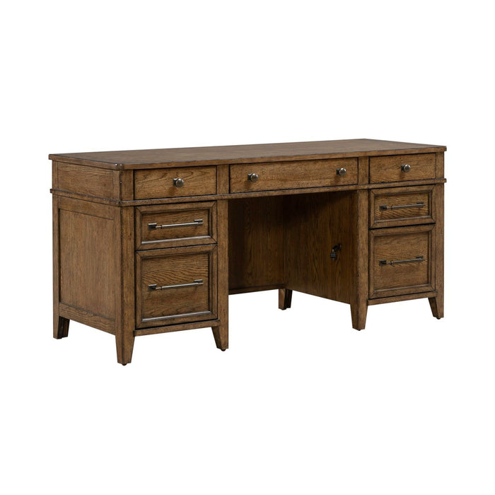 Carolina Park - Jr Executive Credenza - Amber Brown – Credenzas by Liberty Furniture at Furniture Wholesale Plus , Nashville furniture store