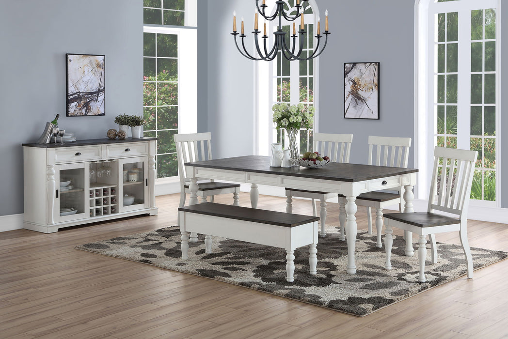 Joanna - Dining Set - Premium 6 Piece Dining Room Sets from Steve Silver Furniture - Just $969! Shop now at Furniture Wholesale Plus  We are the best furniture store in Nashville, Hendersonville, Goodlettsville, Madison, Antioch, Mount Juliet, Lebanon, Gallatin, Springfield, Murfreesboro, Franklin, Brentwood