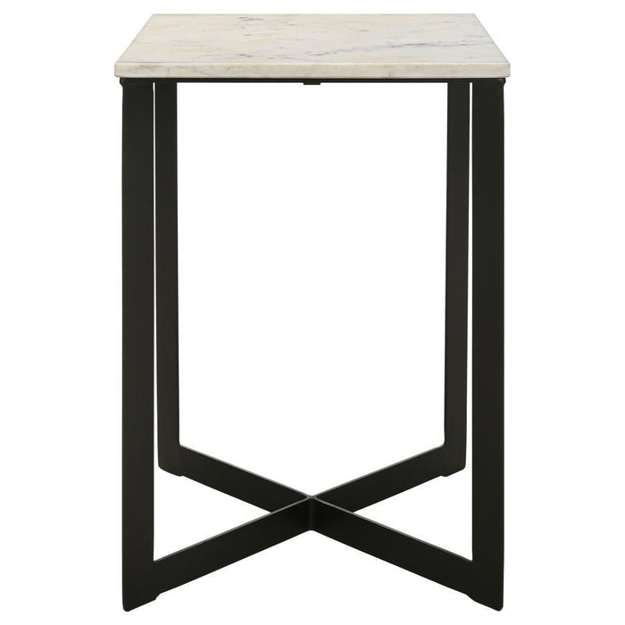 Tobin - Square Marble Top Table – End Tables by Coaster Fine Furniture at Furniture Wholesale Plus , Nashville furniture store