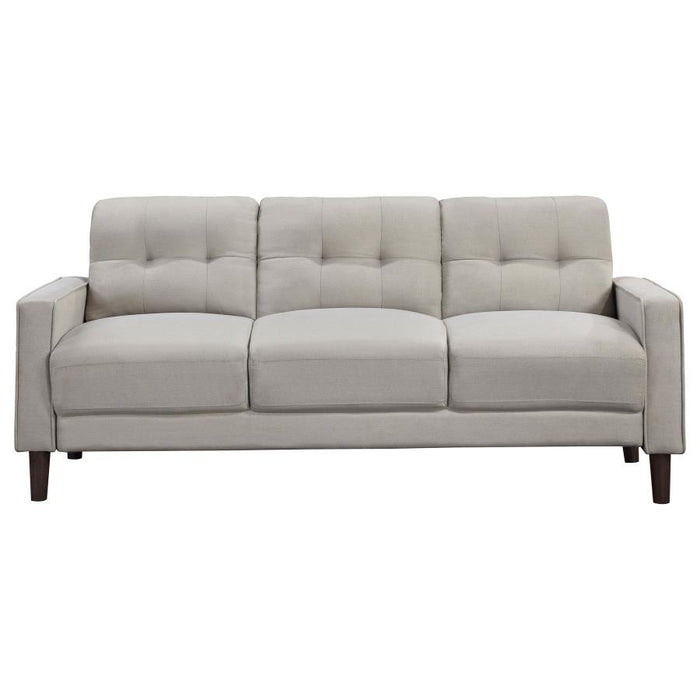 Bowen - Upholstered Track Arm Tufted Sofa Set – Stationary Sofas & Loveseats by Coaster Fine Furniture at Furniture Wholesale Plus , Nashville furniture store