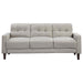 Bowen - Upholstered Track Arm Tufted Sofa Set – Stationary Sofas & Loveseats by Coaster Fine Furniture at Furniture Wholesale Plus , Nashville furniture store