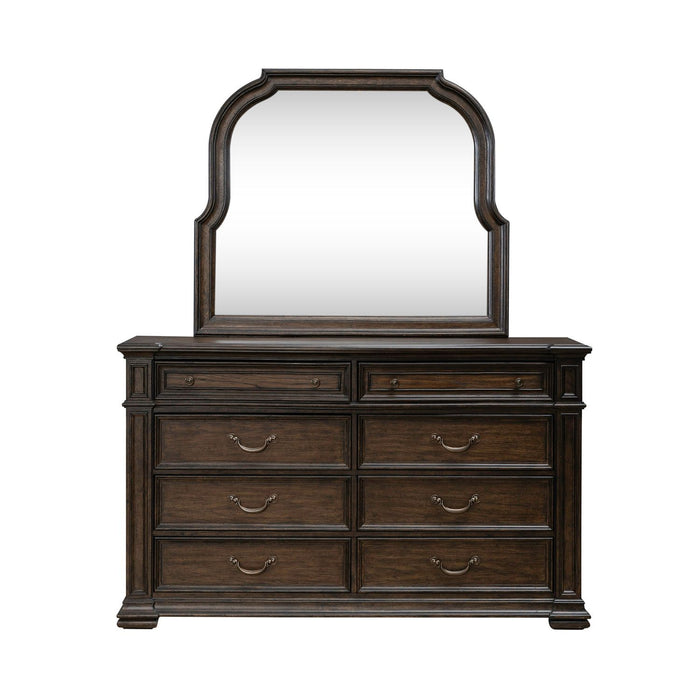 Providence Park - Dresser & Mirror - Chateau Brown – Dresser & Mirror by Liberty Furniture at Furniture Wholesale Plus , Nashville furniture store