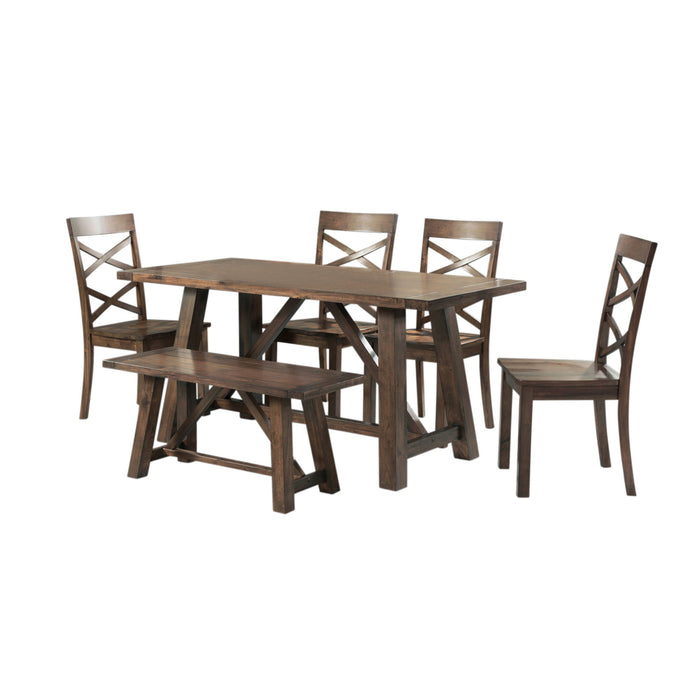 Renegade - Dining Set – 6 Piece Dining Room Sets by Elements International at Furniture Wholesale Plus , Nashville furniture store