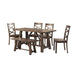 Renegade - Dining Set – 6 Piece Dining Room Sets by Elements International at Furniture Wholesale Plus , Nashville furniture store
