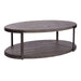 Modern View - Oval Cocktail Table - Dark Gray – Cocktail Tables by Liberty Furniture at Furniture Wholesale Plus , Nashville furniture store