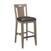 Benton - Slat Back Bar Stool - Brown / Dark - Premium Bar Height (28"-30") from Emerald Home - Just $189! Shop now at Furniture Wholesale Plus  We are the best furniture store in Nashville, Hendersonville, Goodlettsville, Madison, Antioch, Mount Juliet, Lebanon, Gallatin, Springfield, Murfreesboro, Franklin, Brentwood