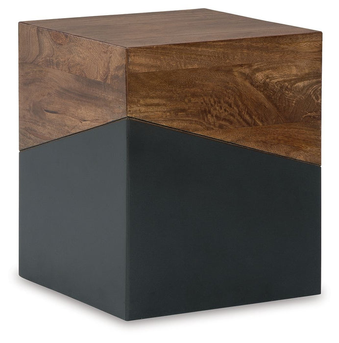 Trailbend - Accent Table - Brown / Gunmetal – Accent Tables by Signature Design by Ashley® at Furniture Wholesale Plus , Nashville furniture store