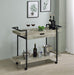 Ventura - 1-Drawer Engineered Wood Bar Cart - Gray Driftwood - Premium Bar Carts from Coaster Fine Furniture - Just $279! Shop now at Furniture Wholesale Plus  We are the best furniture store in Nashville, Hendersonville, Goodlettsville, Madison, Antioch, Mount Juliet, Lebanon, Gallatin, Springfield, Murfreesboro, Franklin, Brentwood