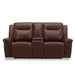 Avery - Loveseat With Console P2 - Cognac – Reclining Loveseats by Liberty Furniture at Furniture Wholesale Plus , Nashville furniture store