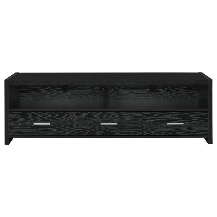 Alton - 3-drawer Black Oak TV Console – TV Stands by CoasterEssence at Furniture Wholesale Plus , Nashville furniture store