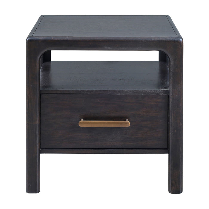 Sigmund - Nightstand - Dark Brown – Accent Nightstands by Steve Silver Furniture at Furniture Wholesale Plus , Nashville furniture store