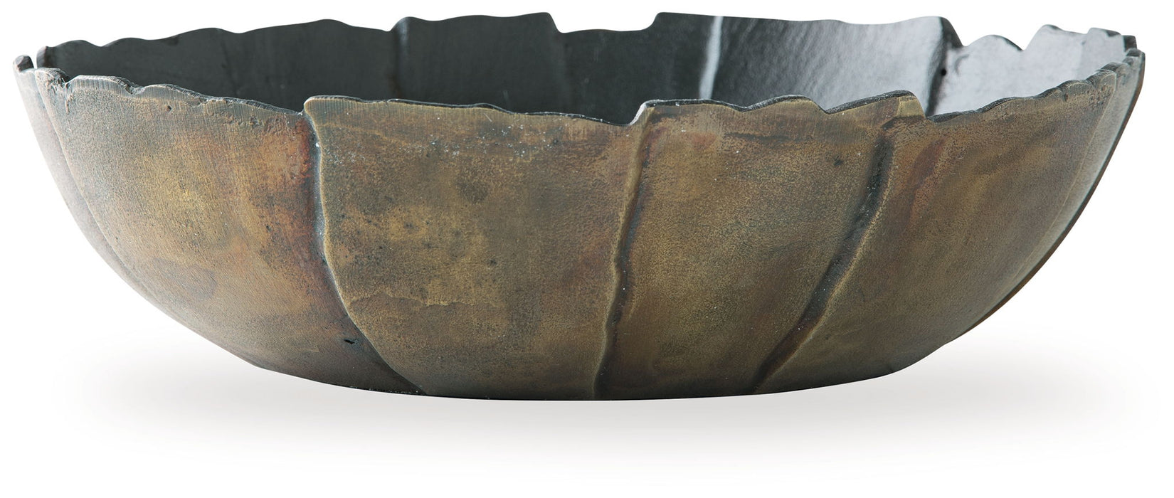 Aidman - Bowl - Black / Antique Gold Finish – Plates & Bowls by Signature Design by Ashley® at Furniture Wholesale Plus , Nashville furniture store