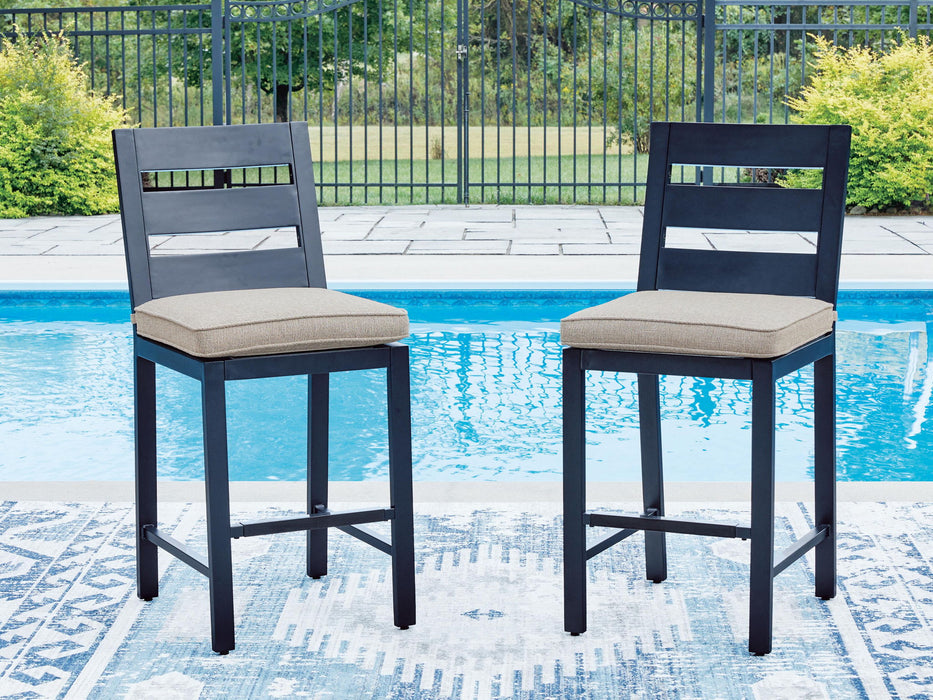 East Beach - Barstool (Set of 2) - Blue – Stool Sets by Signature Design by Ashley® at Furniture Wholesale Plus , Nashville furniture store