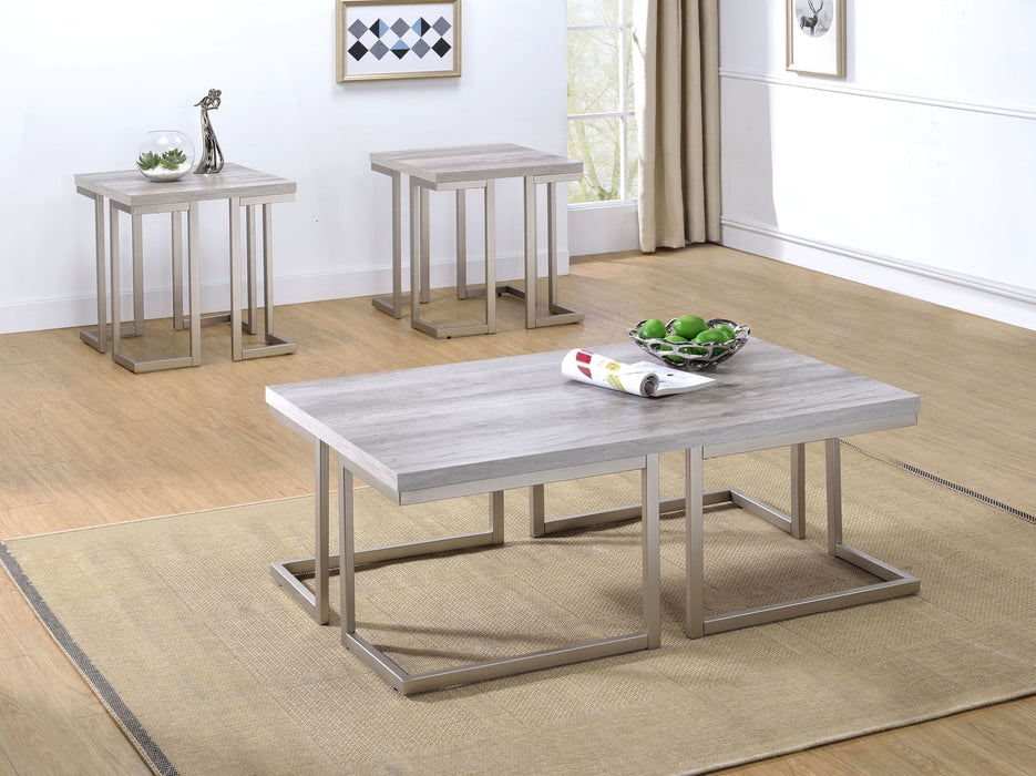 David - 3 Piece - White – Table Sets by Steve Silver Furniture at Furniture Wholesale Plus , Nashville furniture store