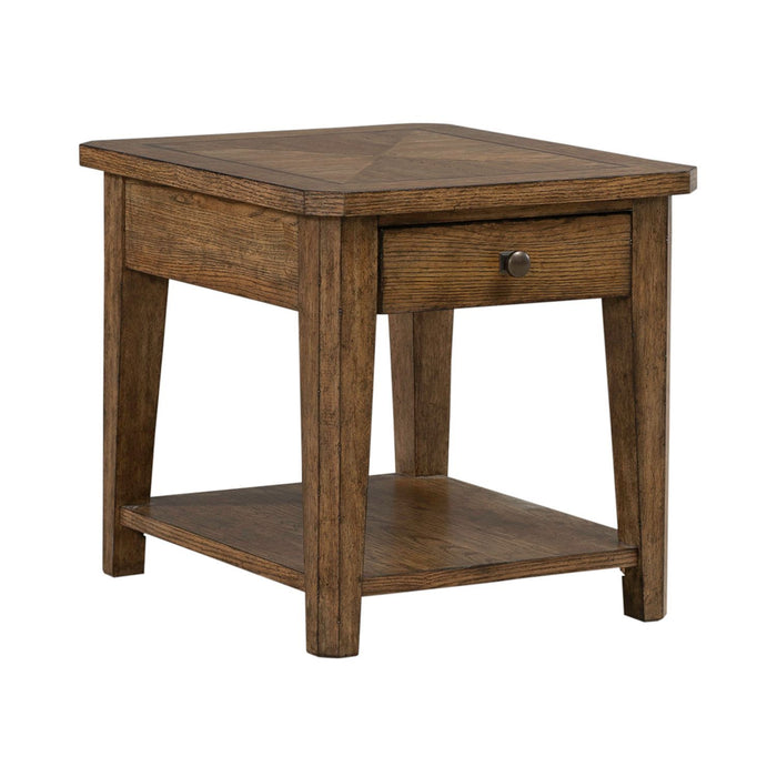 Carolina Park - End Table - Amber Brown – End Tables by Liberty Furniture at Furniture Wholesale Plus , Nashville furniture store
