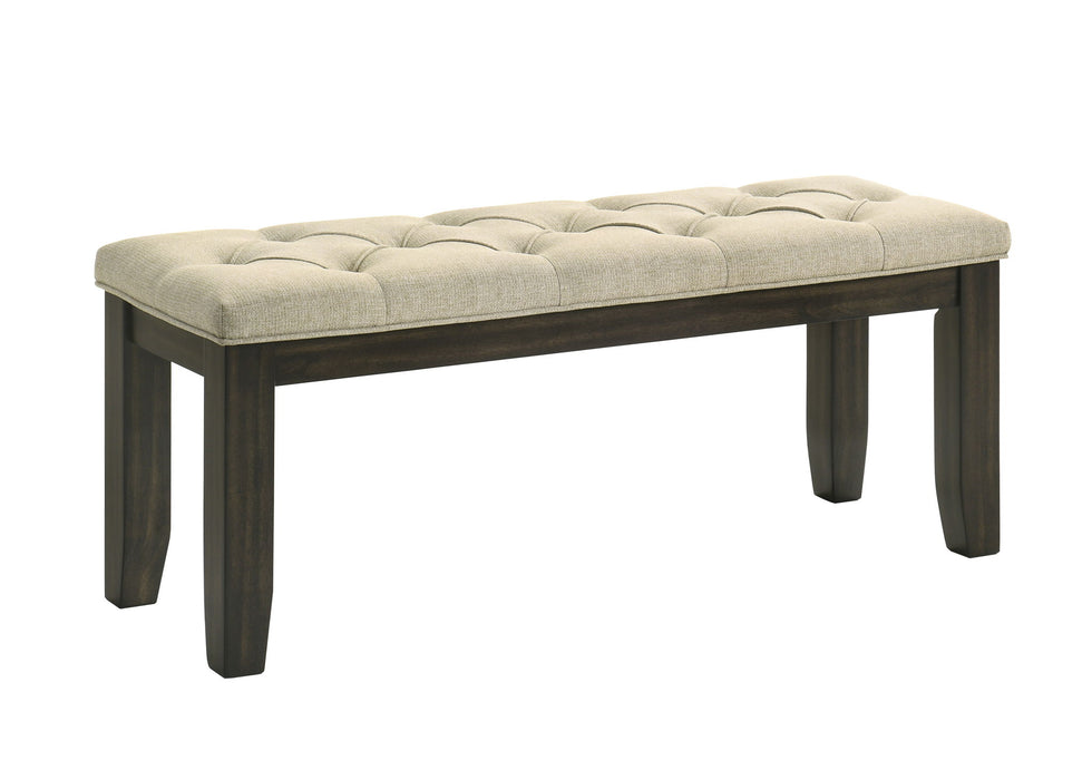 Herbert - Bench - Espresso / Beige – Dining Benches by Crown Mark at Furniture Wholesale Plus , Nashville furniture store