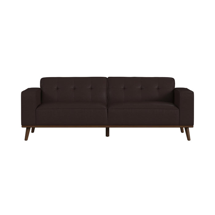Destiny - Sofa With Wood Front – Stationary Sofas by Elements International at Furniture Wholesale Plus , Nashville furniture store