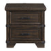 Colorado City - 2-Drawer Nightstand With USB - Charcoal – Nightstands w/ Charging Stations by Elements International at Furniture Wholesale Plus , Nashville furniture store