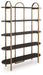 Brentmour - Bookcase - Brown / Gold Finish – Etageres by Signature Design by Ashley® at Furniture Wholesale Plus , Nashville furniture store