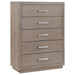 Kenora - 5-Drawer Bedroom Chest - Barley Brown – Accent Chests by Coaster Fine Furniture at Furniture Wholesale Plus , Nashville furniture store