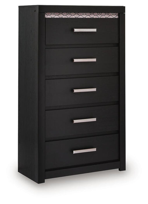 Shoralli - Five Drawer Chest - Black – Accent Chests by Signature Design by Ashley® at Furniture Wholesale Plus , Nashville furniture store