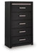 Shoralli - Five Drawer Chest - Black – Accent Chests by Signature Design by Ashley® at Furniture Wholesale Plus , Nashville furniture store